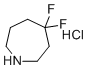 structure of CAS# 1094073-72-9, 4,4-Difluoroazepane hydrochloride