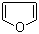 Furan molecular structure (CAS 110-00-9)
