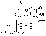 16-Meprednisone acetate molecular structure (CAS 1106-03-2)