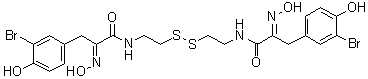 结构式 CAS# 110659-91-1, Psammaplin A