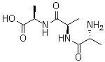 structure of CAS# 1114-94-9, D-Alanyl-D-alanyl-D-alanine;NSC 97939; D-Ala-D-ala-D-ala;  N-(N-D-Alanyl-D-alanyl)alanine