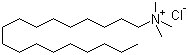 Octadecyl trimethyl ammonium chloride molecular structure (CAS 112-03-8)