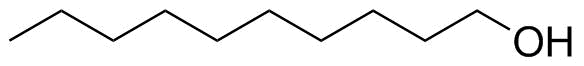 Decyl alcohol molecular structure (CAS 112-30-1)