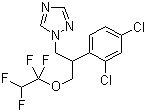 structure of CAS# 112281-77-3, Tetraconazole;2-(2,4-Dichlorophenyl)-3-(1H-1,2,4-triazol-1-yl)propyl 1,1,2,2-tetrafluoroethyl ether