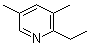 3,5-Dimethyl-2-ethylpyridine molecular structure (CAS 1123-96-2)