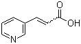 structure of CAS# 1126-74-5, 3-Pyridineacrylic acid;3-(3-Pyridyl)acrylic acid