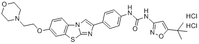 结构式 CAS# 1132827-21-4, 奎扎替尼二盐酸盐