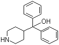 结构式 CAS# 115-46-8, alpha,alpha-二苯基-4-哌啶甲醇