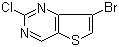 结构式 CAS# 1152475-42-7, 7-溴-2-氯噻吩并[3,2-d]嘧啶