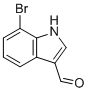 7-溴-1H-吲哚-3-甲醛分子结构 (CAS 115666-21-2)