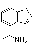结构式 CAS# 1159511-31-5, alpha-甲基-1H-吲唑-4-甲胺