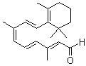 结构式 CAS# 116-31-4, 视黄醛; 全反式视黄醛