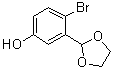4-Bromo-3-(1,3-dioxolan-2-yl)phenol molecular structure (CAS 1160182-44-4)