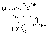 Benzidine-2,2'-disulphonic acid molecular structure (CAS 117-61-3)