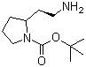 structure of CAS# 119020-01-8, (S)-1-N-Boc-2-(aminomethyl)pyrrolidine;(S)-2-(Aminomethyl)-1-N-Boc-pyrrolidine; tert-Butyl 2-(1-aminoethyl)-1-pyrrolidinecarboxylate