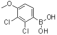 structure of CAS# 1190219-72-7, [2,3-Dichloro-4-methoxyphenyl]boronic acid;B-(2,3-Dichloro-4-methoxyphenyl)boronic acid