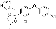Difenoconazole molecular structure (CAS 119446-68-3)