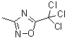 structure of CAS# 1195-25-1, 3-Methyl-5-(trichloromethyl)-1,2,4-oxadiazole