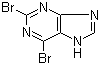 结构式 CAS# 1196-41-4, 2,6-二溴嘌呤