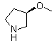 structure of CAS# 120099-61-8, (S)-3-Methoxypyrrolidine;(3S)-3-Methoxypyrrolidine