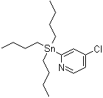 structure of CAS# 1204580-71-1, 4-Chloro-2-(tributylstannyl)pyridine