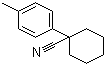 structure of CAS# 1206-13-9, 1-(4-Methylphenyl)-1-cyclohexanecarbonitrile
