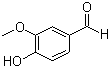 结构式 CAS# 121-33-5, 香兰素; 香草醛; 3-甲氧基-4-羟基苯甲醛