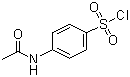 对乙酰胺基苯磺酰氯分子结构 (CAS 121-60-8)