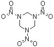 Hexahydro-1,3,5-trinitro-1,3,5-triazine molecular structure (CAS 121-82-4)