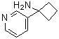 结构式 CAS# 1212058-02-0, 1-(3-吡啶基)环丁胺