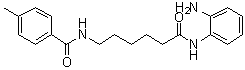 结构式 CAS# 1215493-56-3, N-[6-(2-氨基苯基氨基)-6-氧代己基]-4-甲基苯甲酰胺; RGFP 109