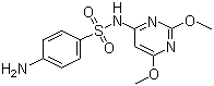 Sulfadimethoxine molecular structure (CAS 122-11-2)