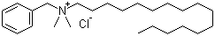 Benzyldimethylhexadecylammonium chloride molecular structure (CAS 122-18-9)