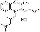 Levomepromazine hydrochloride molecular structure (CAS 1236-99-3)