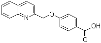 4-(2-Quinolinylmethoxy)benzoic acid molecular structure (CAS 123724-16-3)