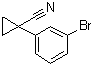 结构式 CAS# 124276-83-1, 1-(3-溴苯基)环丙烷甲腈
