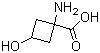 1-Amino-3-hydroxycyclobutanecarboxylic acid molecular structure (CAS 1246809-40-4)
