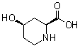结构式 CAS# 126641-65-4, 顺式-4-羟基哌啶-2-羧酸