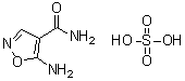 结构式 CAS# 1273577-24-4, 5-氨基-4-异恶唑甲酰胺硫酸盐