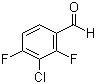 结构式 CAS# 127675-46-1, 3-氯-2,4-二氟苯甲醛