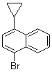 结构式 CAS# 127971-24-8, 1-环丙基-4-溴萘