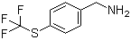 结构式 CAS# 128273-56-3, 4-三氟甲硫基苄胺; 对三氟甲硫基苄胺