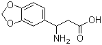 3-Amino-3-benzo[1,3]dioxol-5-ylpropionic acid molecular structure (CAS 129042-60-0)