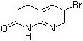 6-Bromo-3,4-dihydro-1H-[1,8]naphthyridin-2-one molecular structure (CAS 129686-16-4)