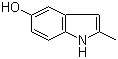 结构式 CAS# 13314-85-7, 5-羟基-2-甲基吲哚