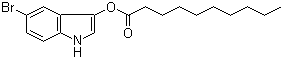 structure of CAS# 133950-71-7, Decanoic acid 5-bromo-1H-indol-3-yl ester