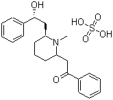 Lobeline sulfate molecular structure (CAS 134-64-5)