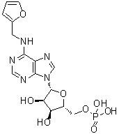 结构式 CAS# 13484-67-8, N-(2-呋喃基甲基)-5'-腺苷酸