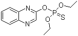 结构式 CAS# 13593-03-8, 喹硫磷; O,O-二乙基-O-喹噁啉-2-基硫代磷酸酯