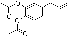 structure of CAS# 13620-82-1, 4-Allylpyrocatechol diacetate;4-Allyl-1,2-diacetoxybenzene